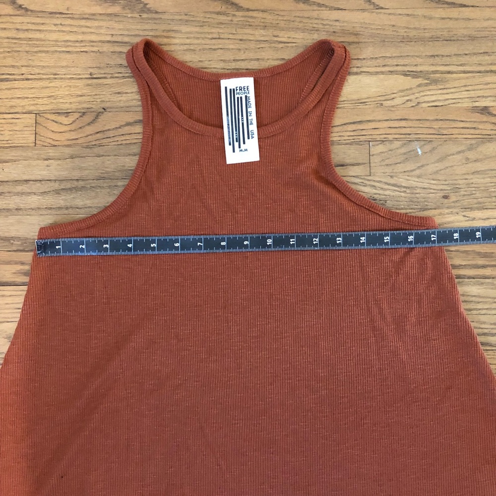 Free People Long Beach Ribbed Tank Size M - Picture 7 of 8